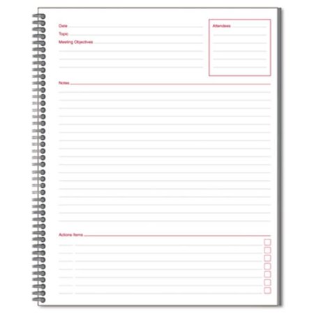 COOLCRAFTS Cambridge Limited Meeting Notebook- 8 1/2 x 11- 80 Ruled Sheets CO40126